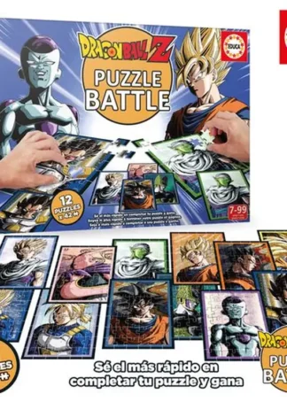 DRAGON BALL Z PUZZLE BATTLE 12 PUZZLES DE 42 PIEZAS