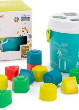 CUBOS Y FORMAS ENCAJABLES TURQUESA