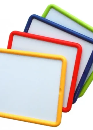 4 PIZARRAS 2 CARAS METALICAS 30X26CM