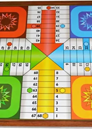 TABLERO GRANDE PARCHIS/OCA 4 JUGADORES 40X40CM