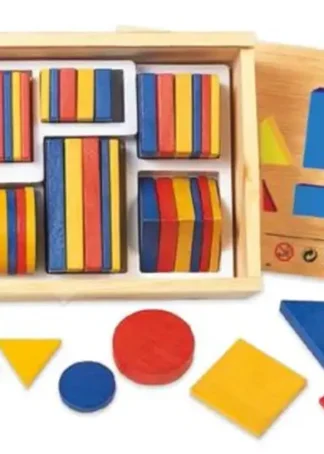 BLOQUES LOGICOS 1.(48 PZAS).(MATERIAL EDUCATIVO)