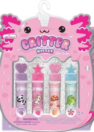 SET DE LAPIZ LABIAL LABIOS BRILLANTES CRITTER HOT FOCUS