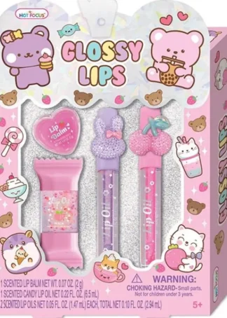 SET DE LAPIZ LABIAL LABIOS BRILLANTES CRITTER