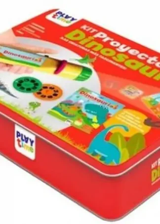 KIT PROYECTOR DINOSAURIOS CAJA METALICA