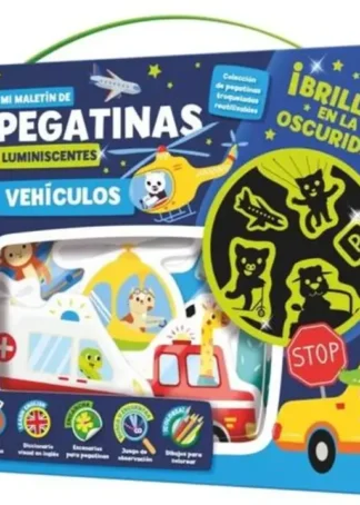MALETIN 100 PEGATINAS LUMINISCENTES VEHICULOS