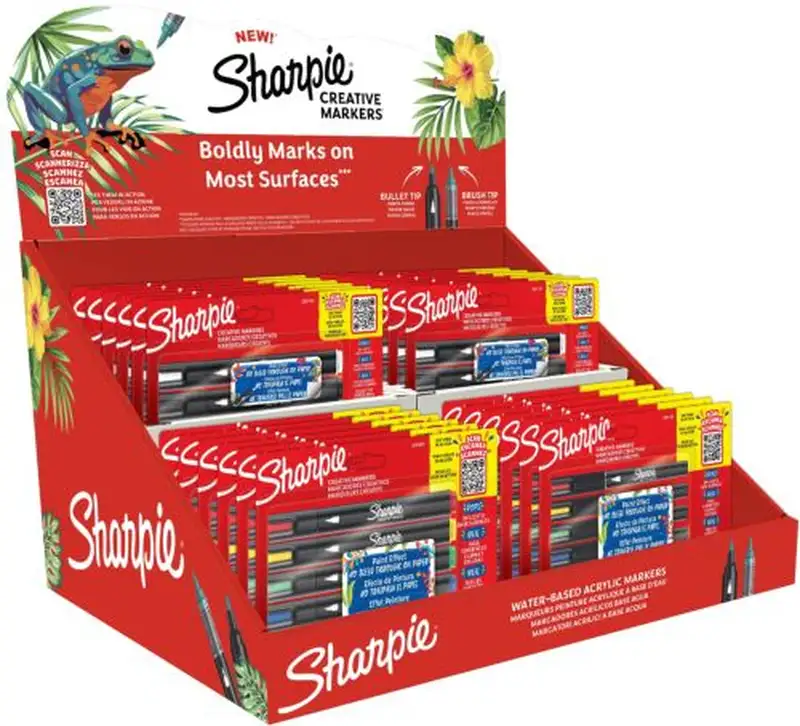 EXPOSITOR SOBREMESA 24 ESTUCHES SHARPIE CREATIVE MARKERS