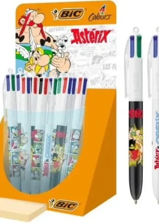 EXP 30 BOLIGRAFOS 4 COLORES DECORADOS ASTERIX PUNTA 1MM