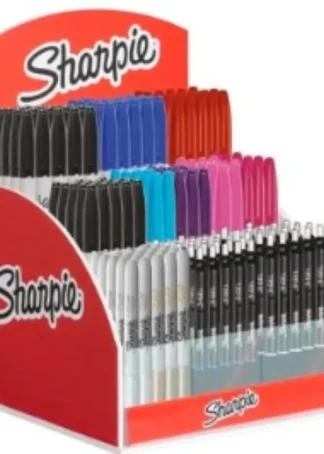 EXPOSITOR 120 ROTULADORES SHARPIE SURTIDO + 24 BOLIGRAFOS