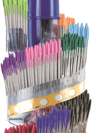 EXPOSITOR BOLIGRAFOS BIC CRISTAL FAMILY II MODELOS SURTIDOS