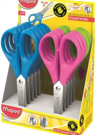 EXP 10 TIJERA ESCOLAR 13CM ZURDOS ESSENTIALS MAPED