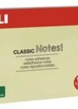PACK 12 TACOS NOTAS ADHESIVAS 75X125MM APLI AMARILLO