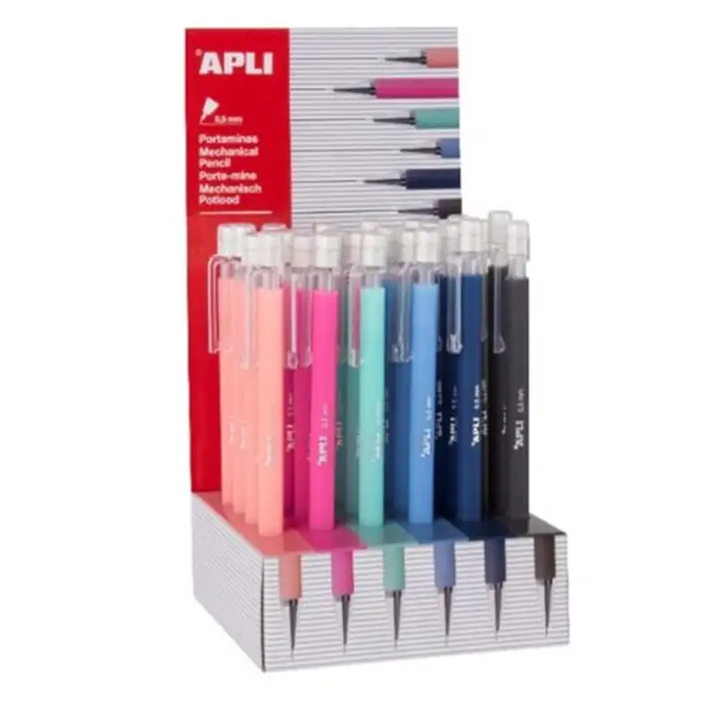 EXP 24 PORTAMINAS 0,5MM COLORES SURTIDOS