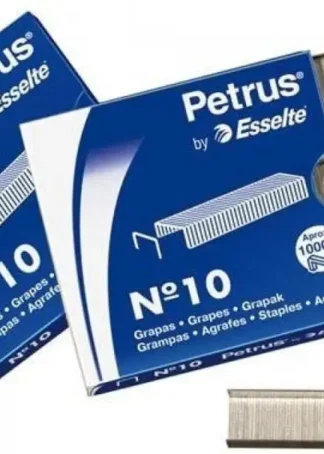 C/20 CAJAS DE 1000 GRAPAS GALVANIZADAS Nº10 PETRUS