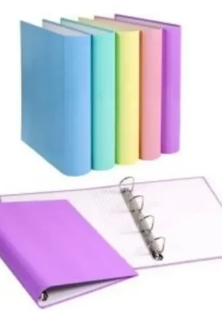 EXP 10 CARPETA ANILLAS SOFT A4 4/25MM CARTON FORRADO SURTID