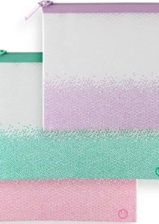 PAQ/6 BOLSA CREMALLERA A5 EVA BAG SERIE SENSE COLORES SURTI