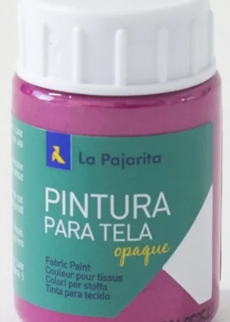 C/6 BOTE PINTURA PARA TELA OPACA LA PAJARITA MAGENTA 35ML