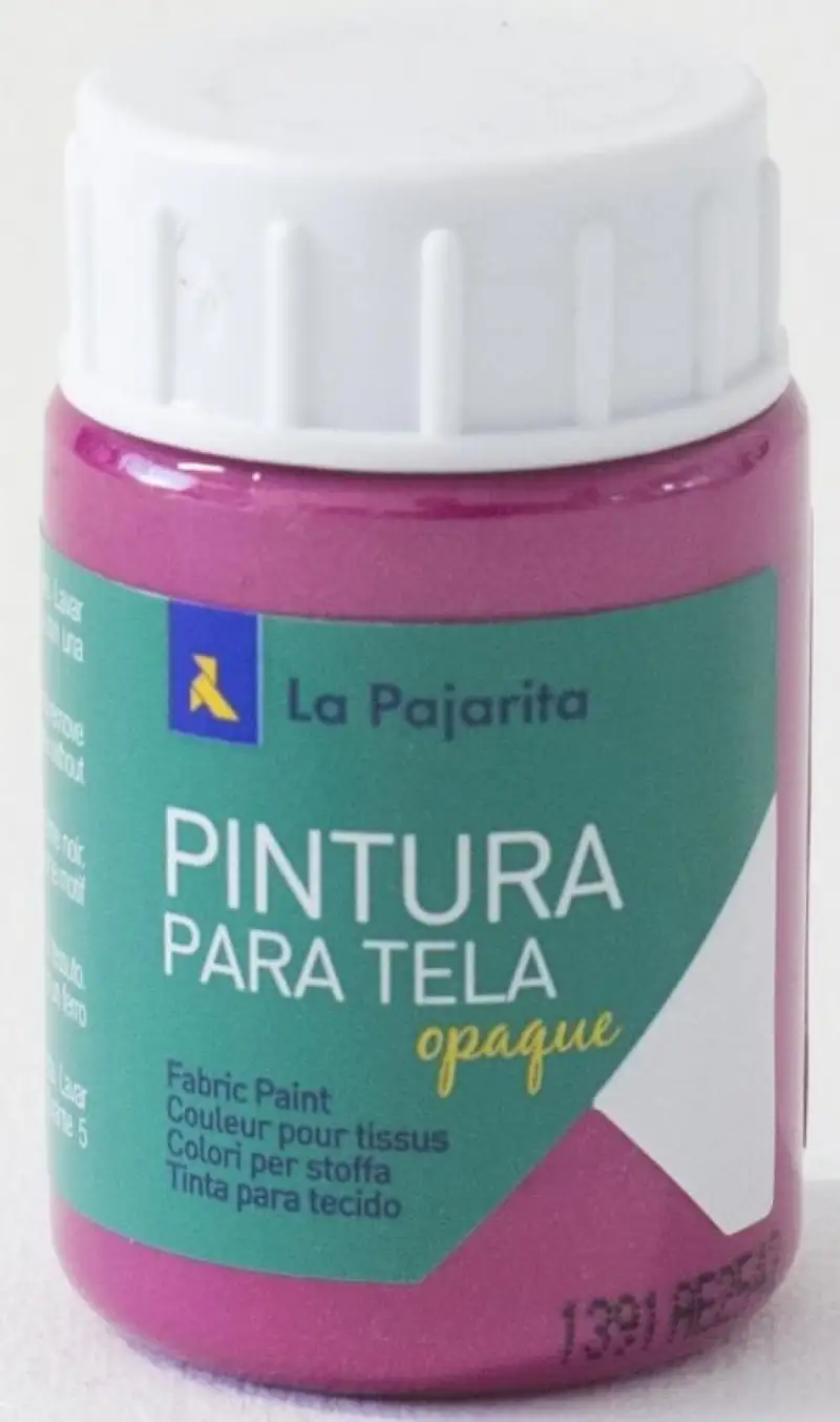 C/6 BOTE PINTURA PARA TELA OPACA LA PAJARITA MAGENTA 35ML