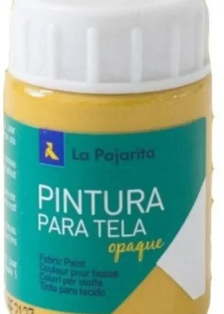 C/6 BOTE PINTURA PARA TELA OPACA LA PAJARITA AMARILLO ORO