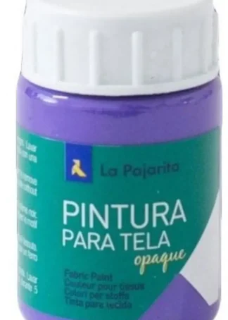 C/6 BOTE PINTURA PARA TELA OPACA LA PAJARITA VIOLETA 35ML
