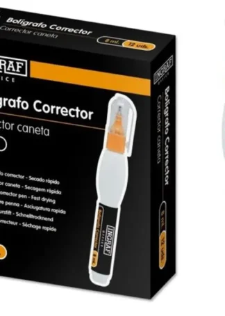 C/12 BOLIGRAFO CORRECTOR 8ML INGRAF