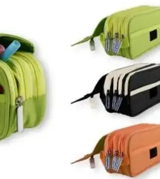 C/6 PORTATODO 4 CREMALLERAS C/SOLAPA COLORES SURTIDOS