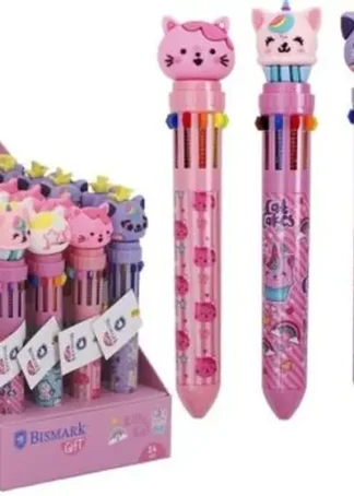 EXP 24 BOLIGRAFOS 10 COLORES DREAM CATS