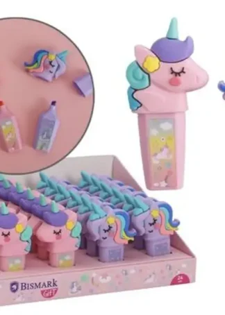 EXP 24 MARCADORES FLUORESCENTES UNICORNIOS