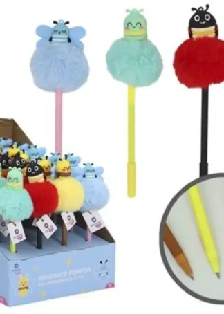 EXP 24 BOLIGRAFOS POMPOM LADY BIRD