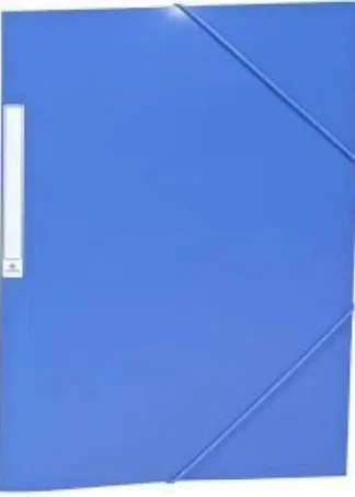 PAQ/10 CARPETAS GOMAS SOLAPAS Fº AZUL OSCURO PP OPACA