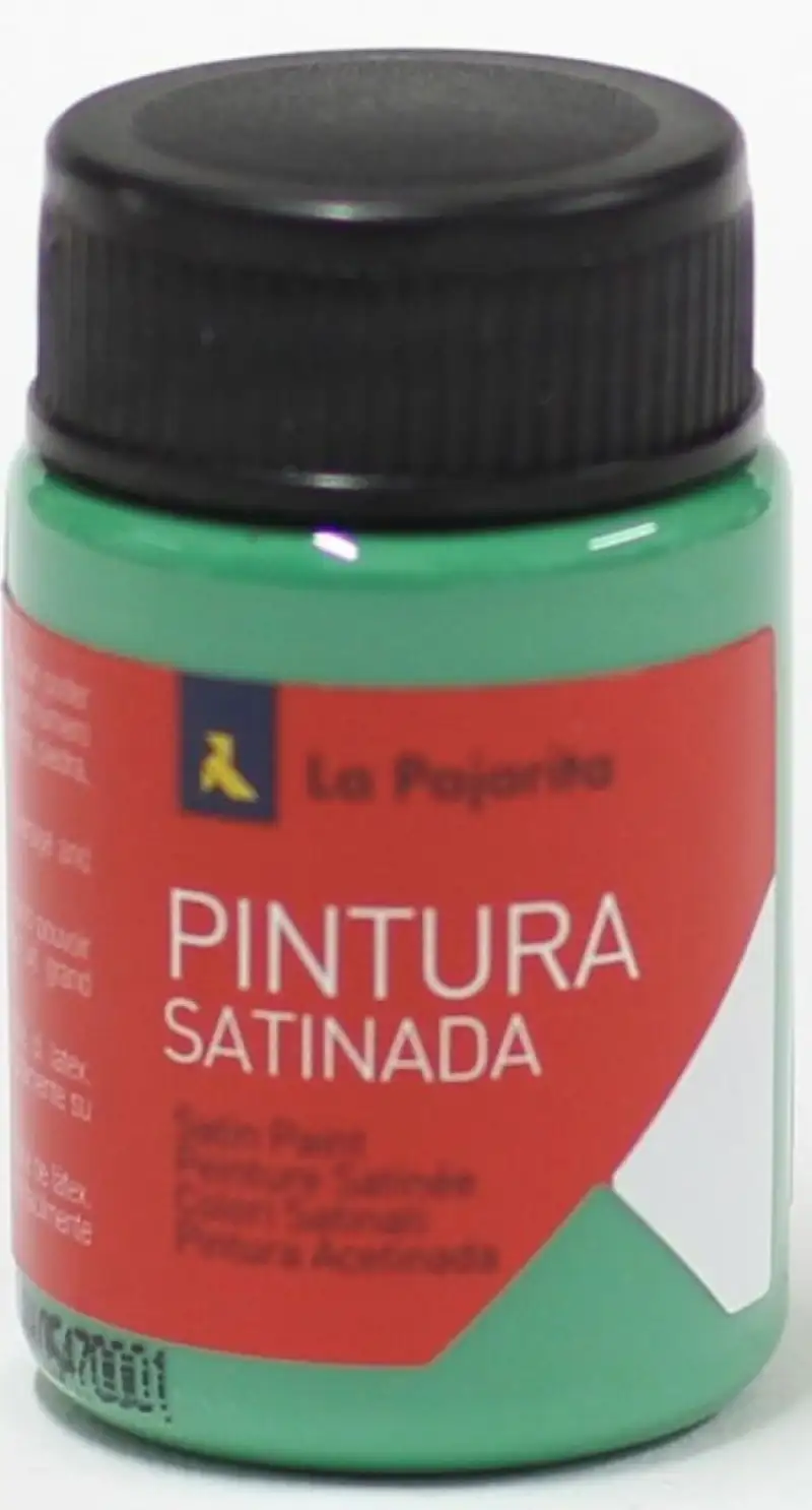 C/6 BOTE PINTURA SATINADA LA PAJARITA VERDE VIVO L17
