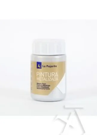 C/6 BOTE PINTURA METALIZADA LA PAJARITA PLATA 35ML