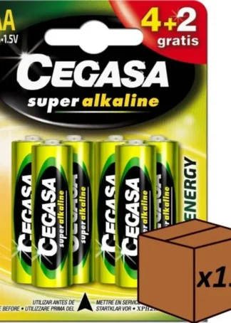 C/15 BLISTER 4+2 PILAS CEGASA SUPER ALCALINA AA LR6