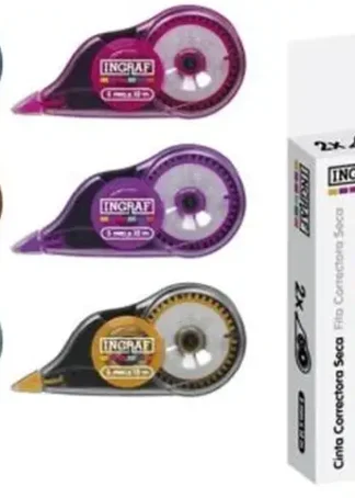 C/12 BLISTER DE 2 CINTAS CORRECTORAS MEDITERRANEA 5MMX12M