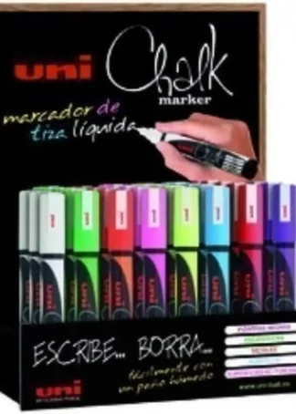 EXP 36 ROTULADORES TIZA LIQUIDA UNI-CHALK MARKER SURTIDOS