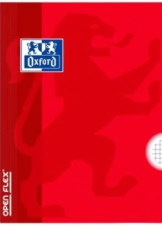 PAQ/10 LIBRETA OPENFLEX A4 48H 90G CUAD 4X4 ROJO T. PLASTIC