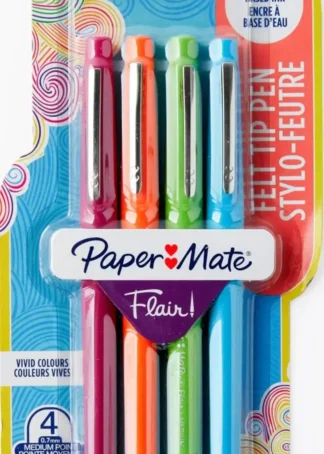 BLISTER 4 ROTULADORES PUNTA DE FIBRA FLAIR FUN COLORES SURT