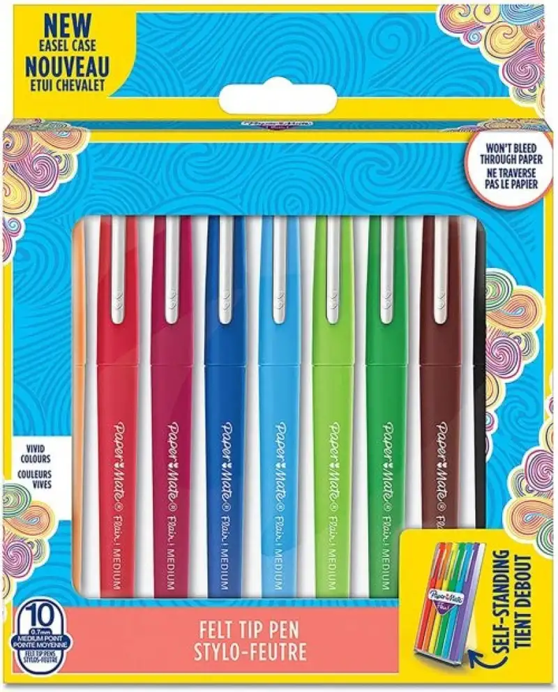 ESTUCHE 10 ROTULADORES PAPER MATE FLAIR COLORES SURTIDOS