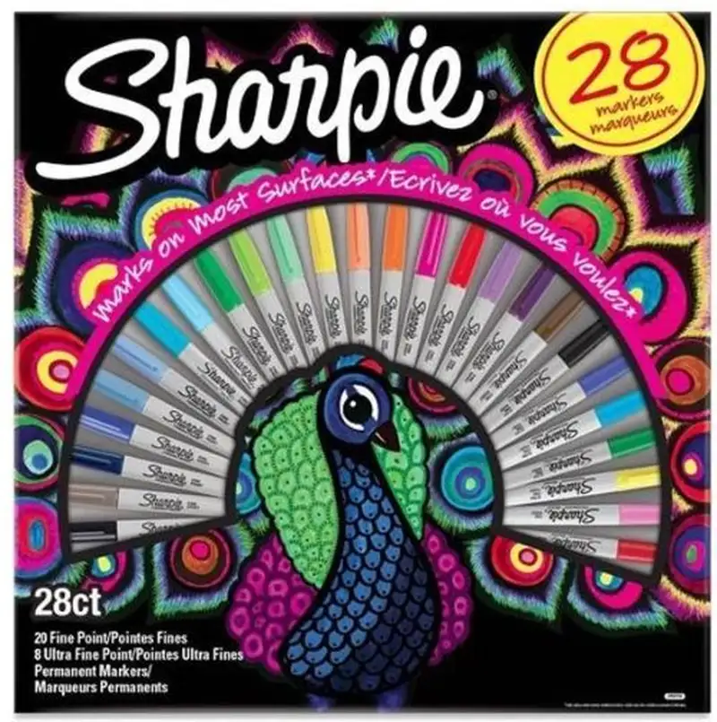 ESTUCHE 28 ROTULADORES SHARPIE PEACOCK COLORES SURTIDOS