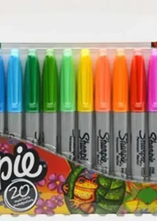 ESTUCHE 20 ROTULADORES SHARPIE FINO SURTIDOS PERMANENTE