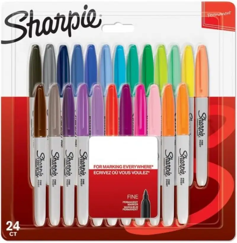 ESTUCHE 24 ROTULADORES SHARPIE FINO COLORES SURTIDOS
