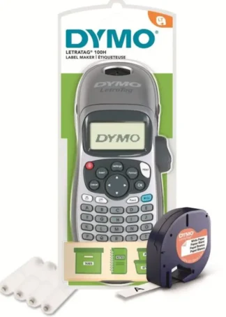 ROTULADORA DYMO LETRATAG LT-100H GRIS + 1 CINTA REGALO