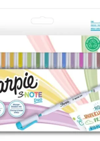 ESTUCHE 16 MARCADORES CREATIVOS SHARPIE S-NOTE DUO PASTEL