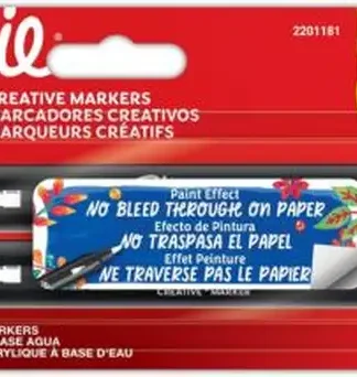 ESTUCHE 2 ROTULADORES SHARPIE CRATIVE MARKER PUNTA PINCEL