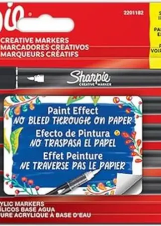 ESTUCHE 5 ROTULADORES SHARPIE CREATIVE MARKER PUNTA PINCEL