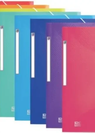 PAQ/10 CARPETA PLASTICO A4+ GOMAS Y SOLAPAS URBAN SURTIDOS