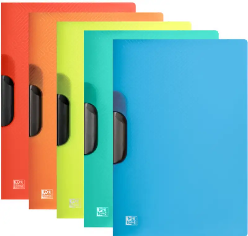 C/10 DOSSIER CLIP A4 30H PP TRANSLUCIDO URBAN COLORES SURT.