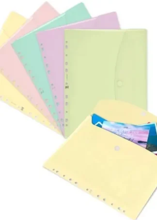 PAQ/15 CARPETA SOBRE A4 MULTITALDRO CIERRE BROCHE C.SURTIDO