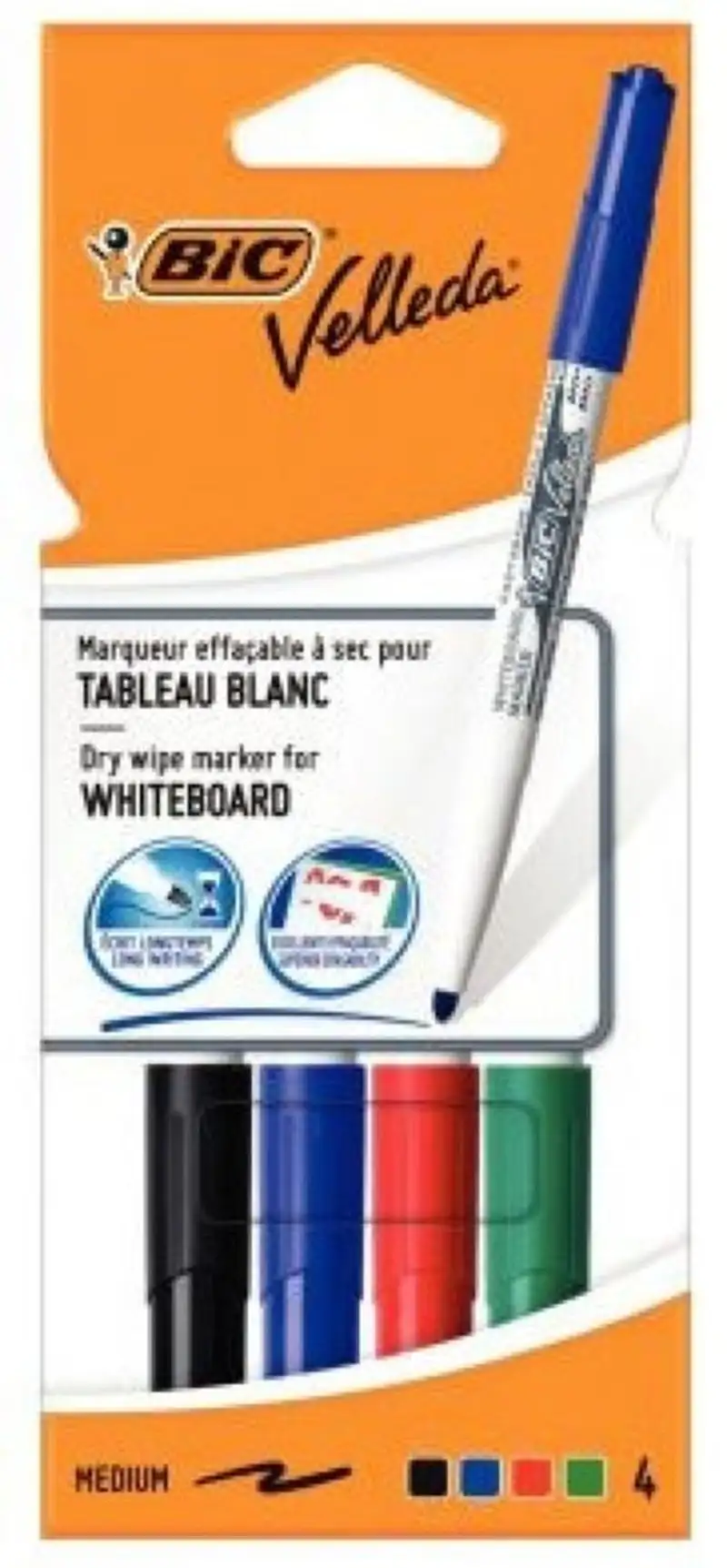 BOLSA 4 ROTULADORES VELEDA 1741 COLORES SURTIDOS