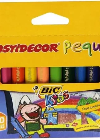 ESTUCHE 12 CERAS PLASTIDECOR PEQUES TRIANGULARES