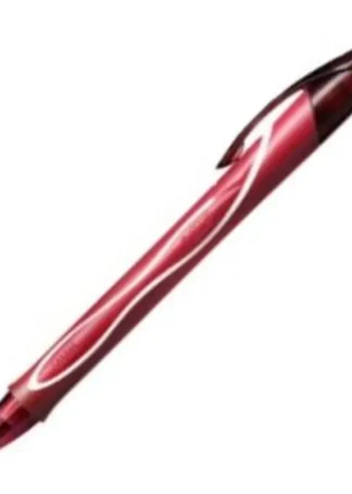 C/12 BOLIGRAFO BIC GEL-OCITY QUICK DRY COLOR ROJO